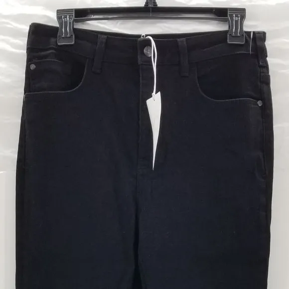 Pilcro Jeans Womens The Icon Black Wide Leg Flare Jeans Stretch Pockets Sz 29 P