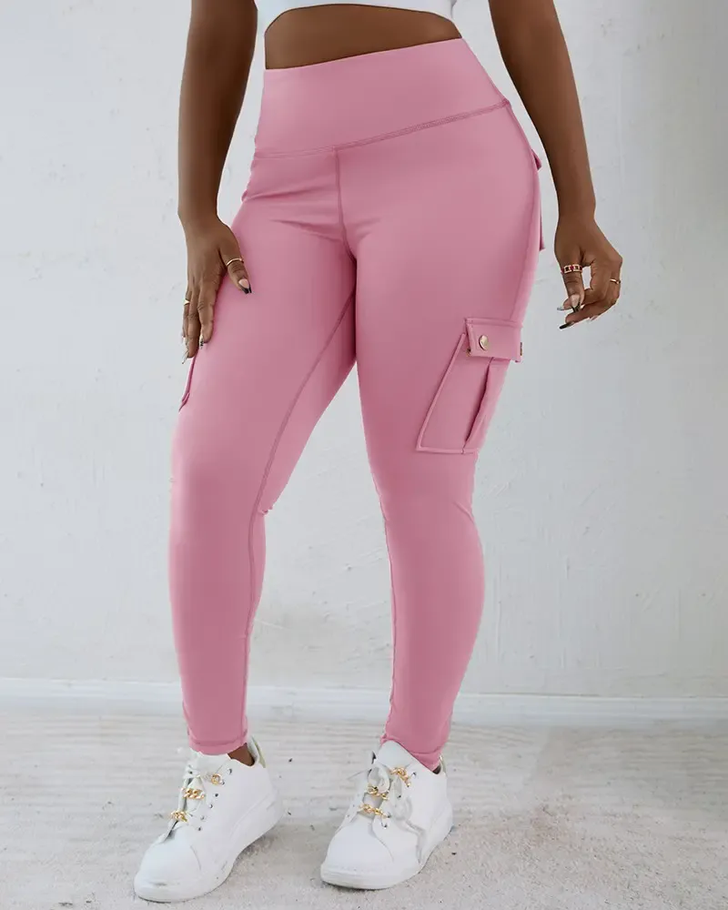 Pocket Design Butt Lifting Active Pants
