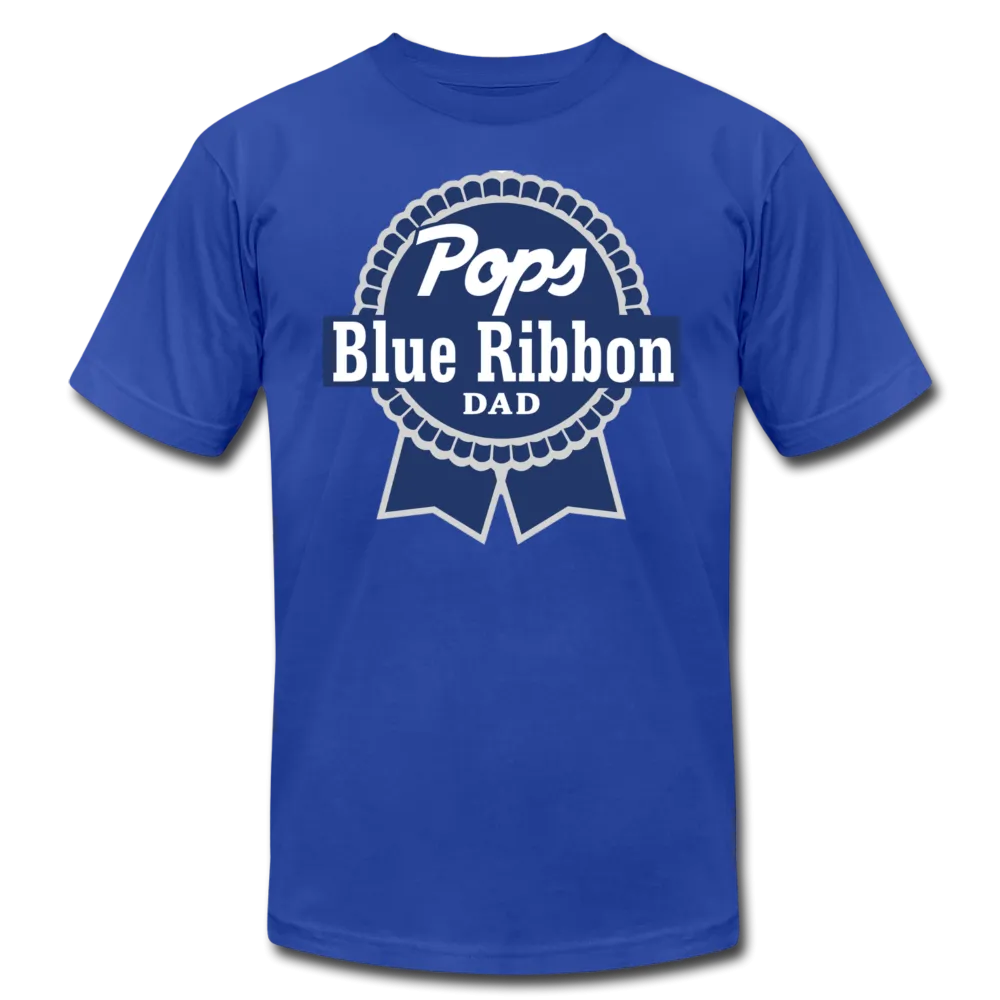 Pops Blue Ribbon Dad Father's Day Men /Unisex Premium T-Shirt