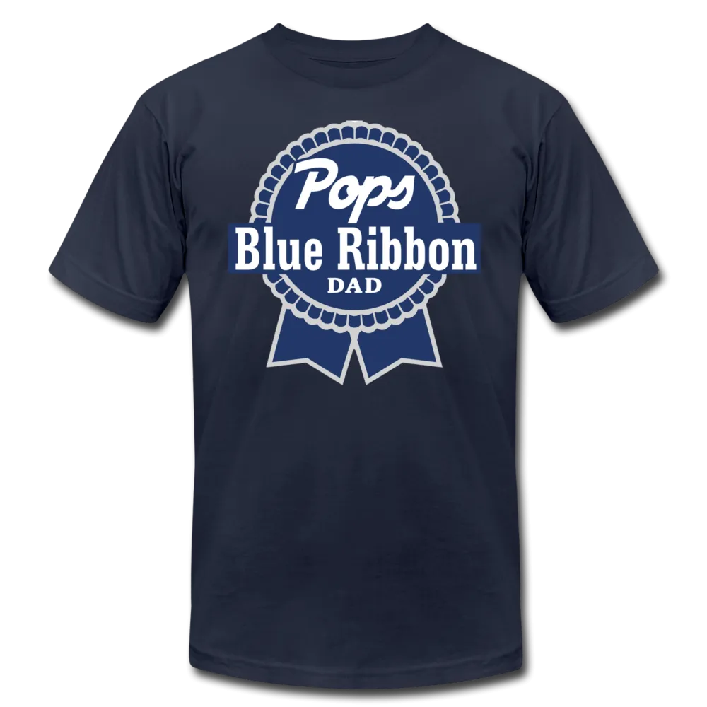 Pops Blue Ribbon Dad Father's Day Men /Unisex Premium T-Shirt