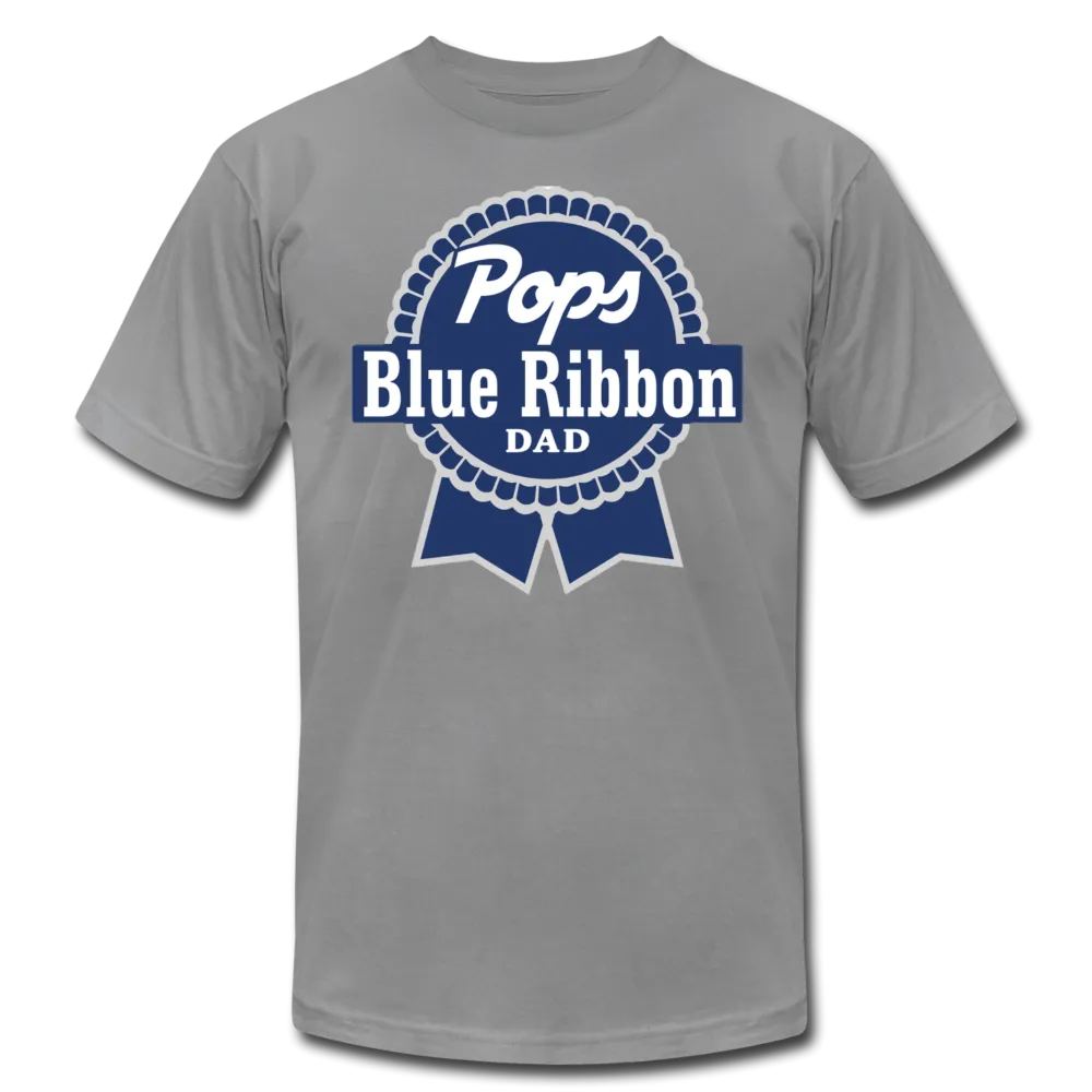 Pops Blue Ribbon Dad Father's Day Men /Unisex Premium T-Shirt