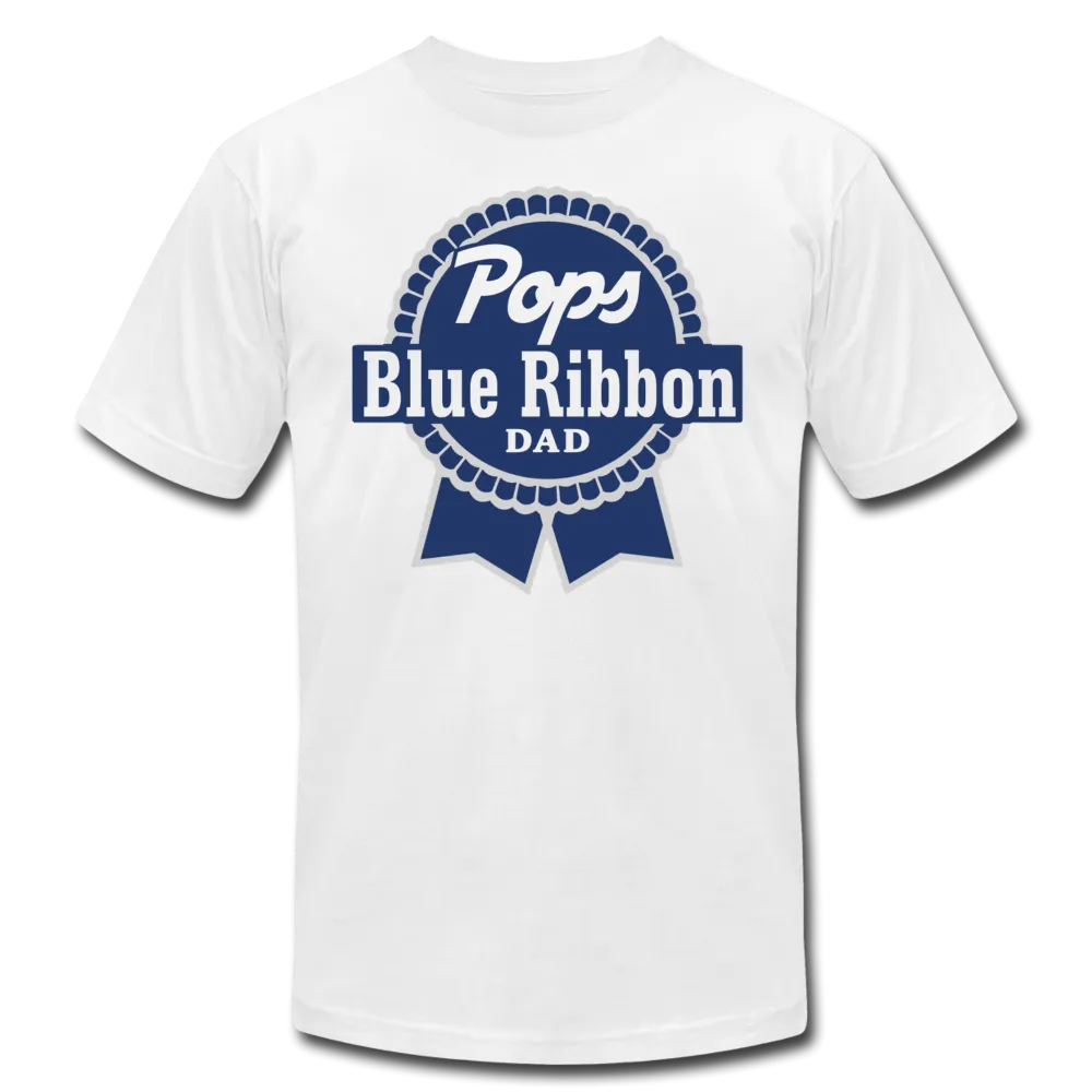 Pops Blue Ribbon Dad Father's Day Men /Unisex Premium T-Shirt