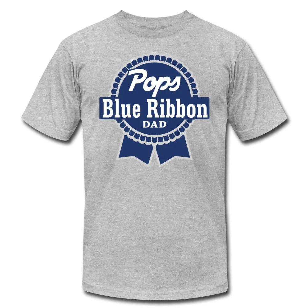 Pops Blue Ribbon Dad Father's Day Men /Unisex Premium T-Shirt