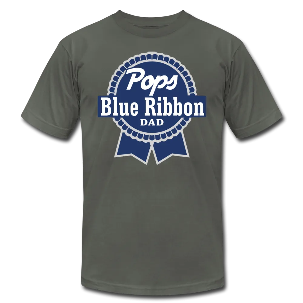 Pops Blue Ribbon Dad Father's Day Men /Unisex Premium T-Shirt