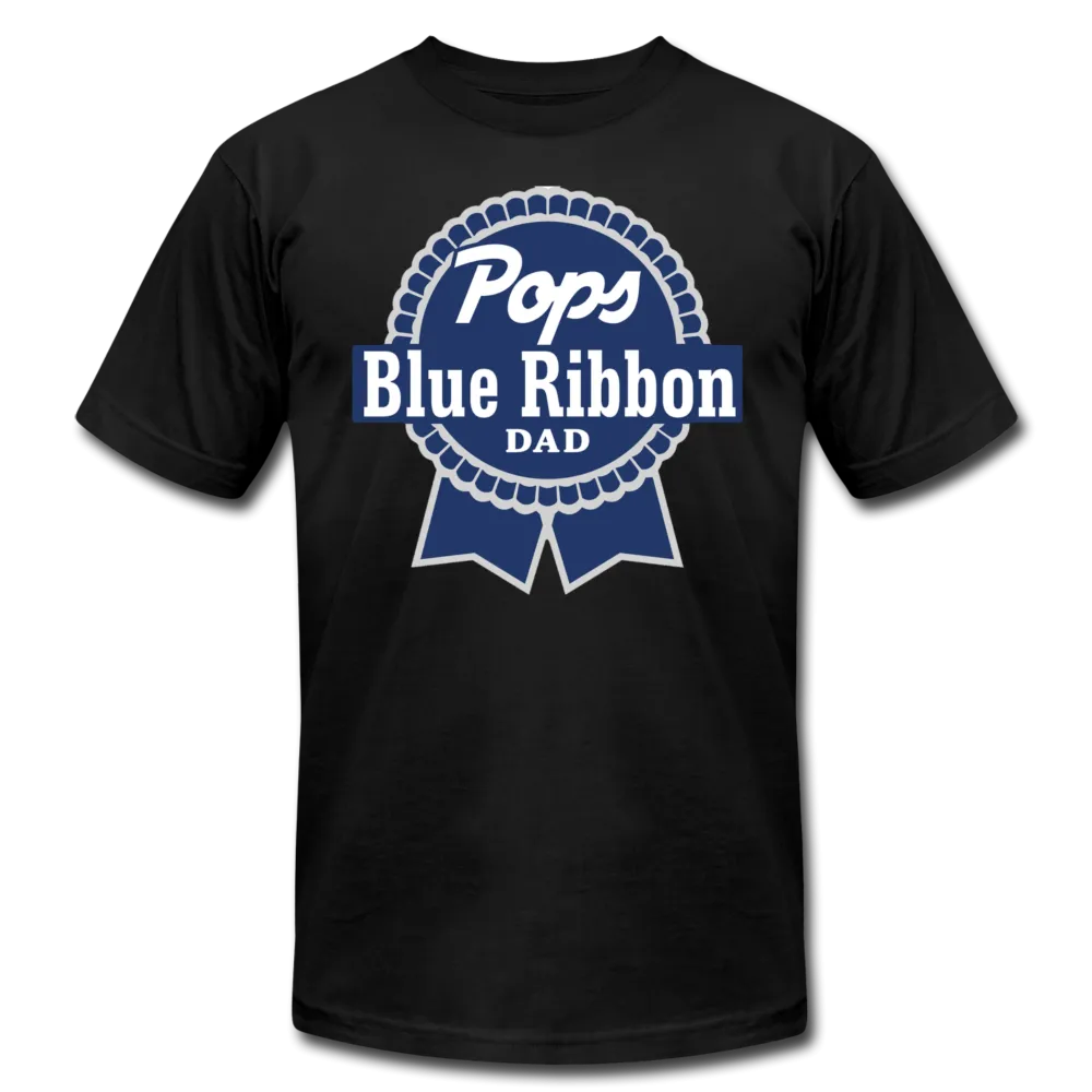 Pops Blue Ribbon Dad Father's Day Men /Unisex Premium T-Shirt
