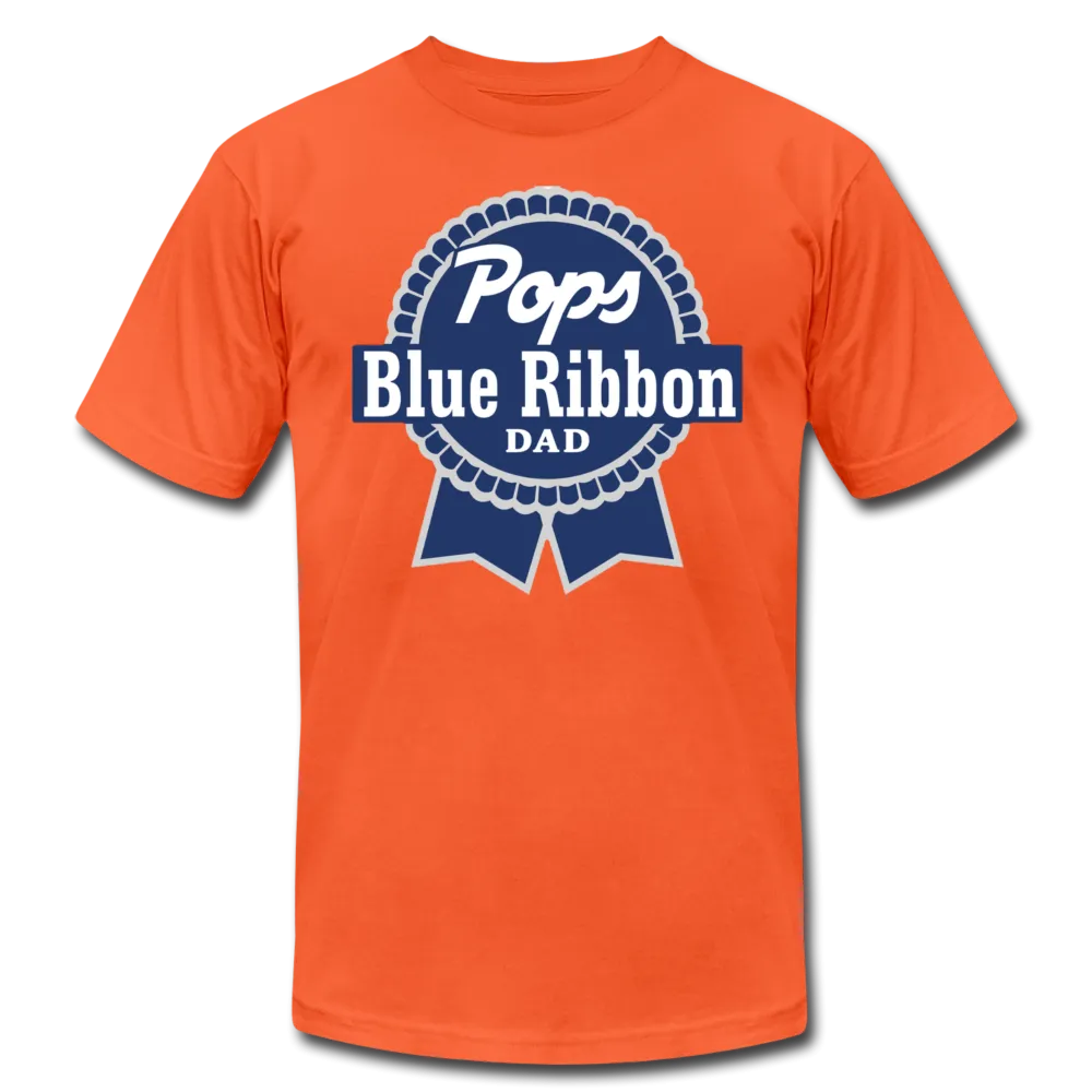 Pops Blue Ribbon Dad Father's Day Men /Unisex Premium T-Shirt