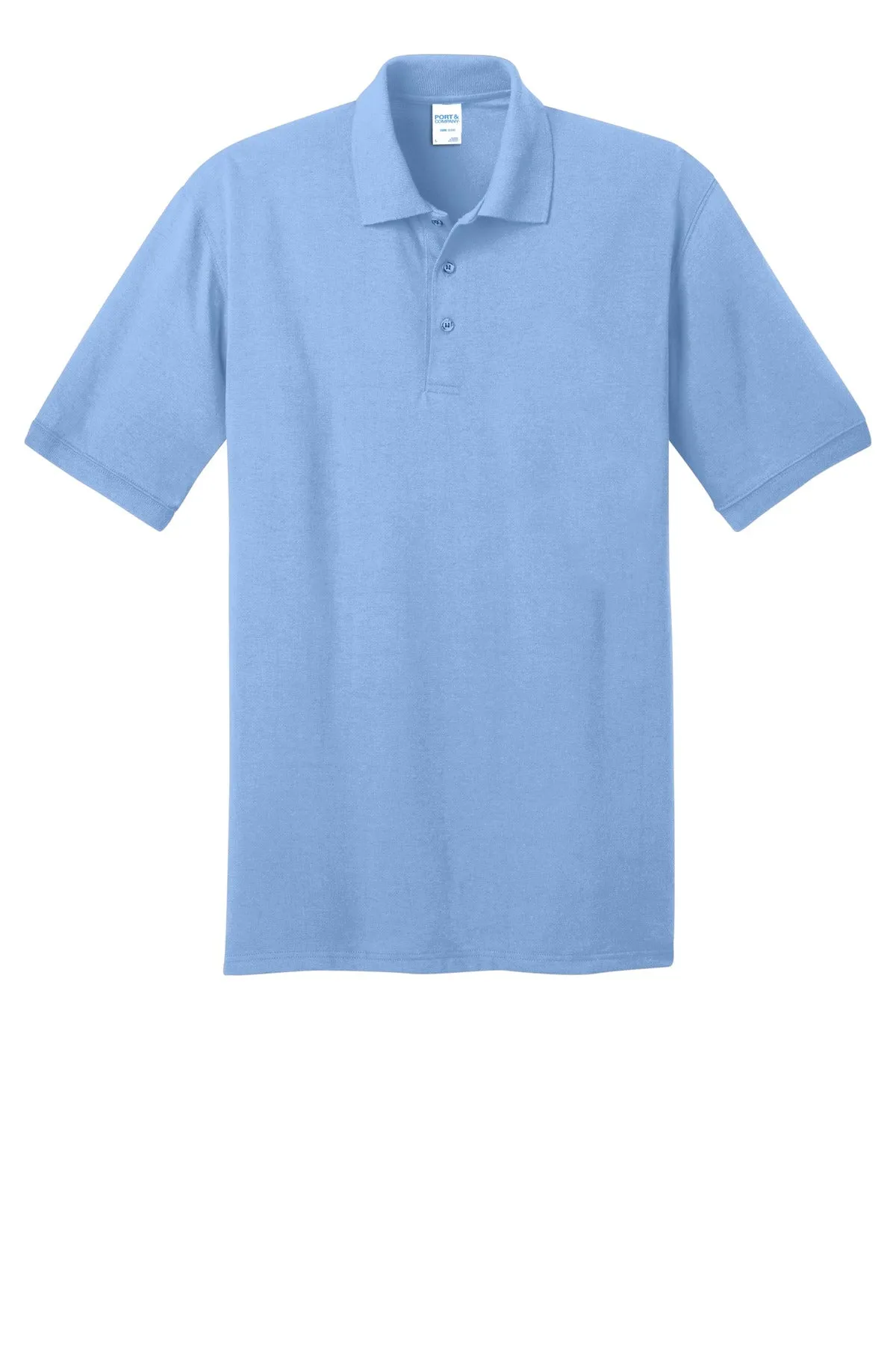 Port & Company Core Blend Jersey Knit Polo. KP55 Light Blue