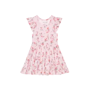 Posh Peanut London Short Sleeve Ruffled Twirl Dress