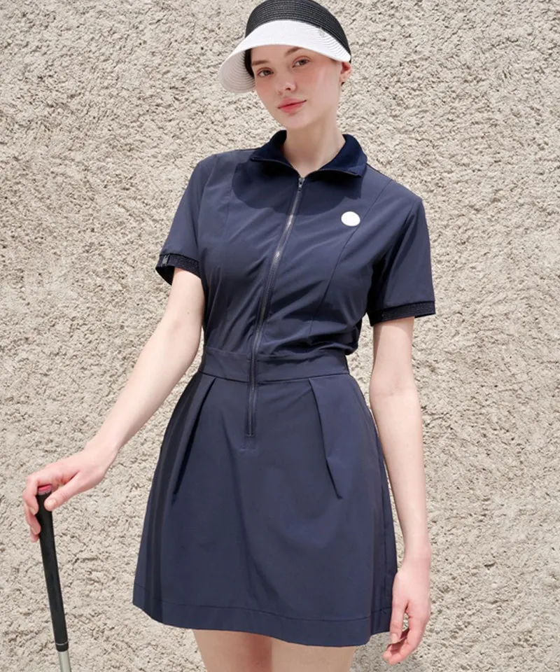 POSHERD Cool Mesh String Dress - Navy