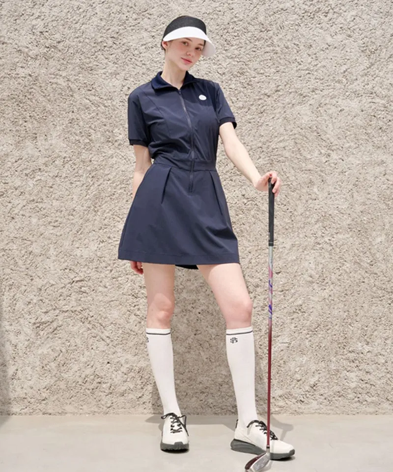 POSHERD Cool Mesh String Dress - Navy