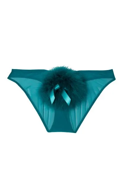 Powder Puff Brief - Teal -