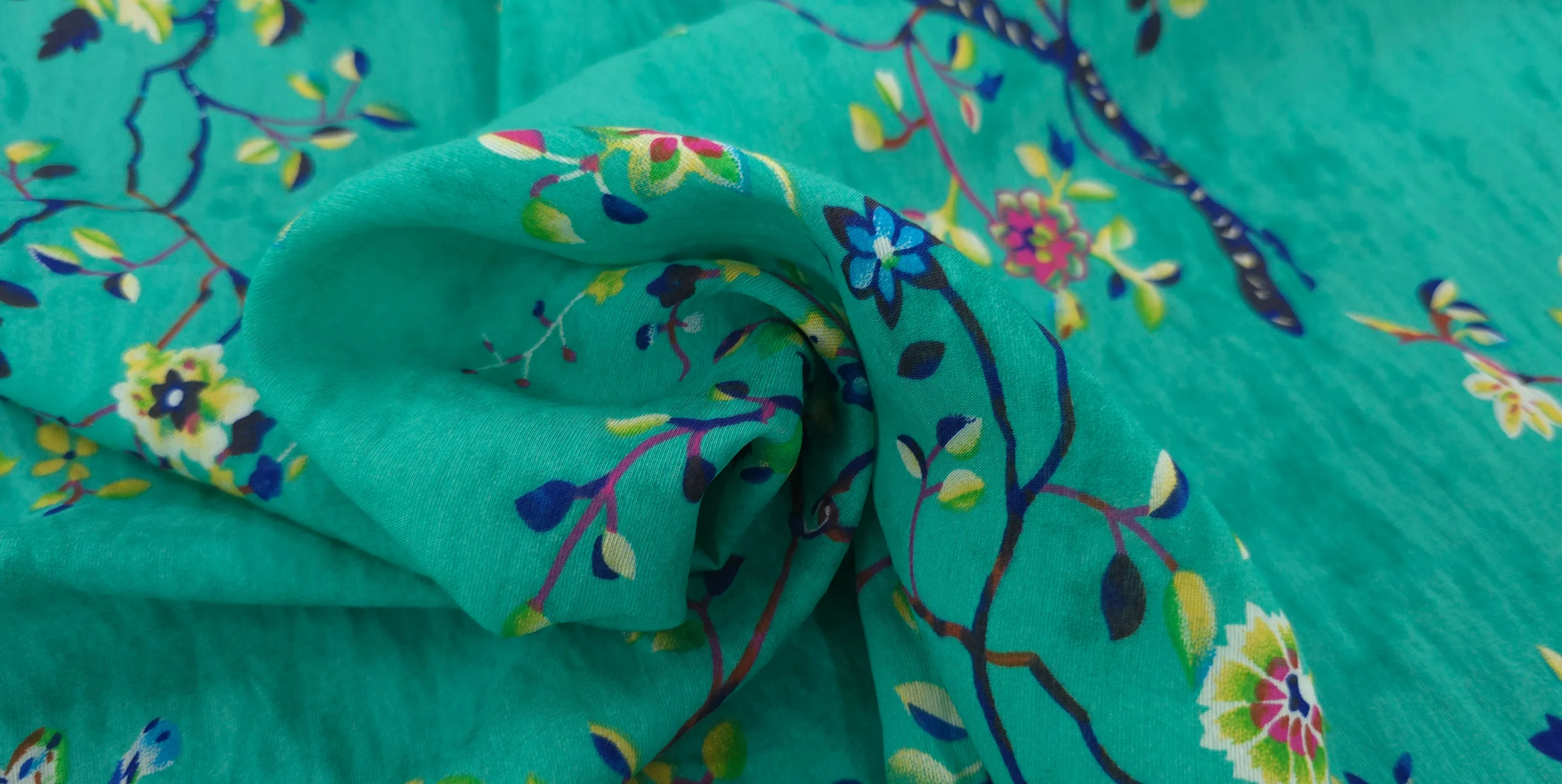 Printed Rayon Enchanted Garden