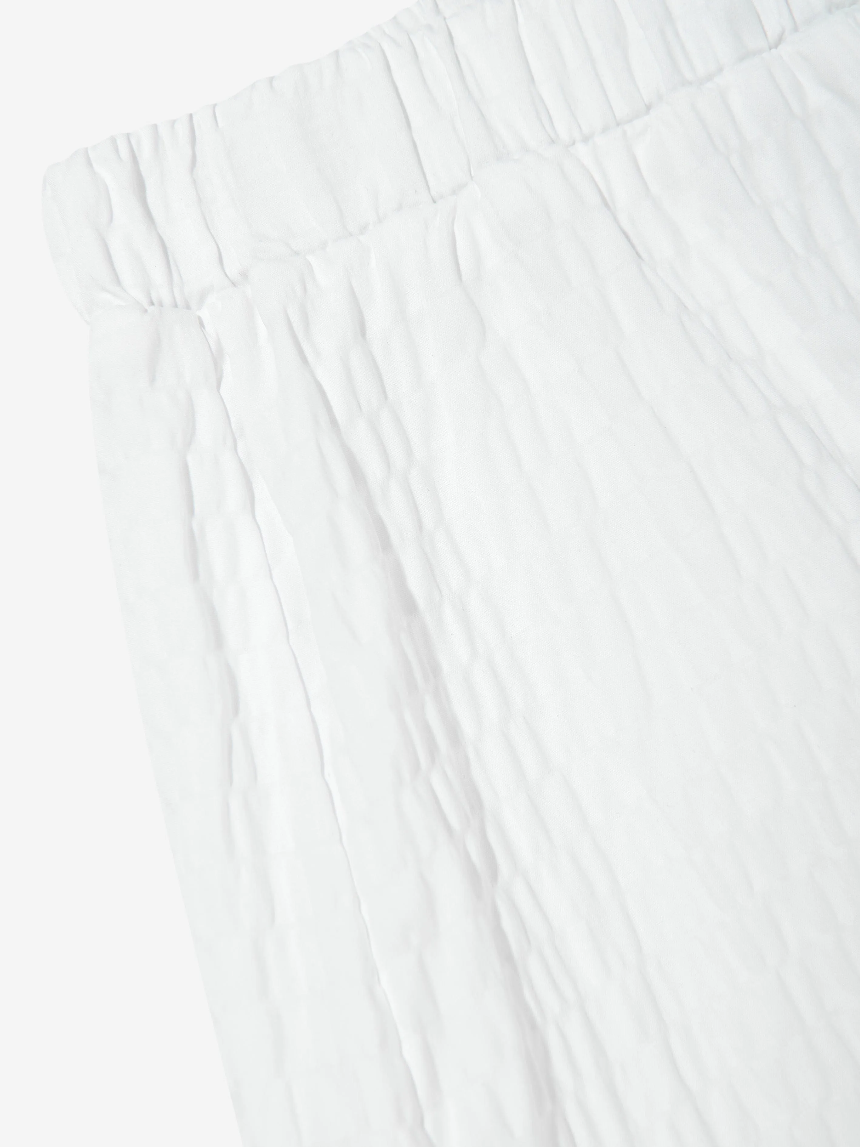 PUCCI Girls Seersucker Shorts in White