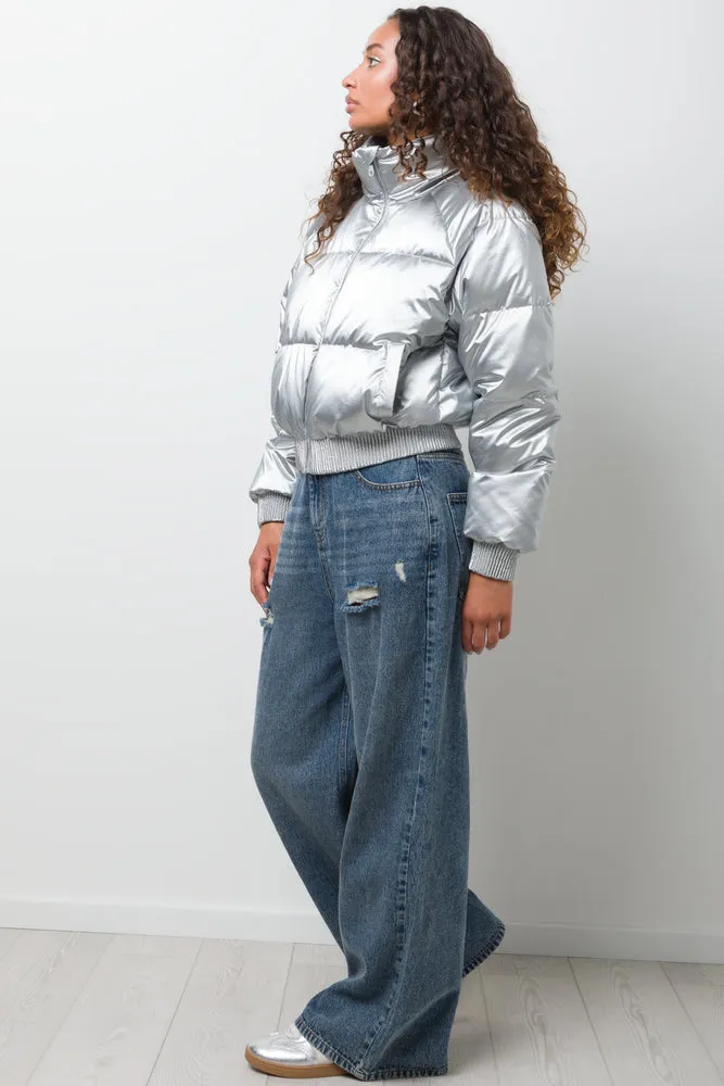 Puffer Jacket Light Grey