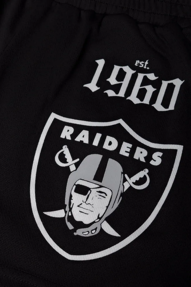 Raiders Mesh Pull On Shorts Black