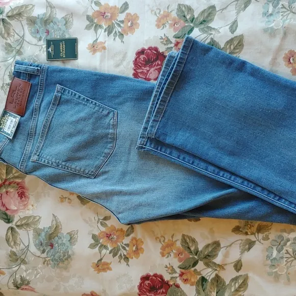 Ralph Lauren LRL Jeans Co Petite Women's Straight Blue Jeans 12P x 29