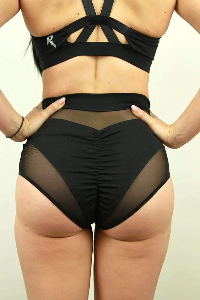 Rarr Maddox Super High Waist Short - Black