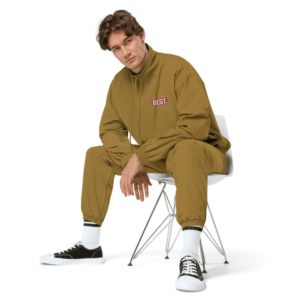 RED BEST BOX Signature Recycled tracksuit jacket