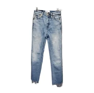 Re/Done Originals Double Needle Long Buttonfly‎ Denim Blue Jeans Size 24