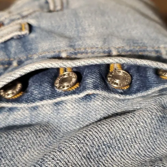 Re/Done Originals Double Needle Long Buttonfly‎ Denim Blue Jeans Size 24