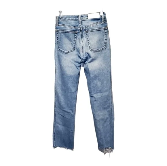 Re/Done Originals Double Needle Long Buttonfly‎ Denim Blue Jeans Size 24