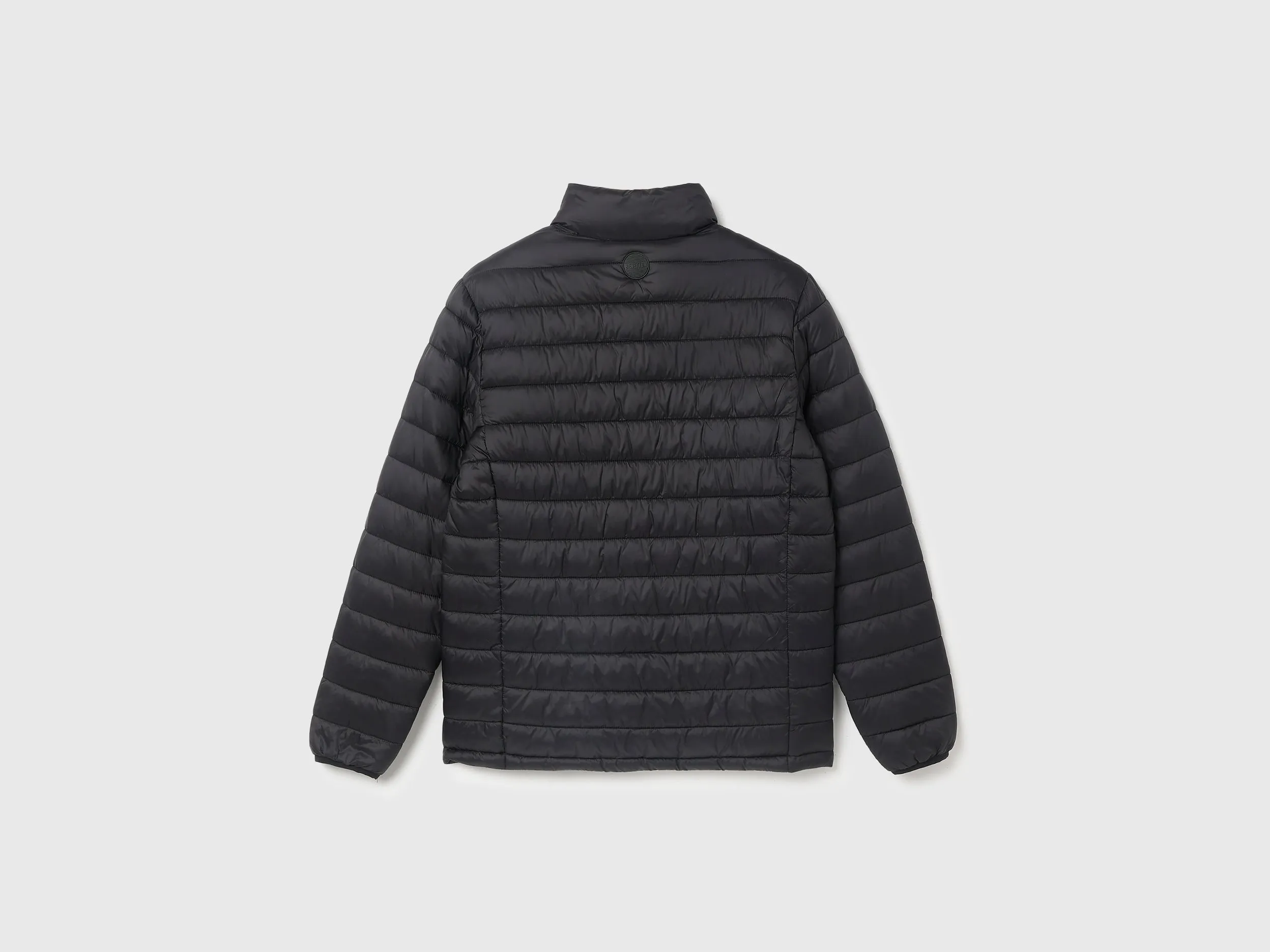 Regular Fit Mock Neck Solid Jacket