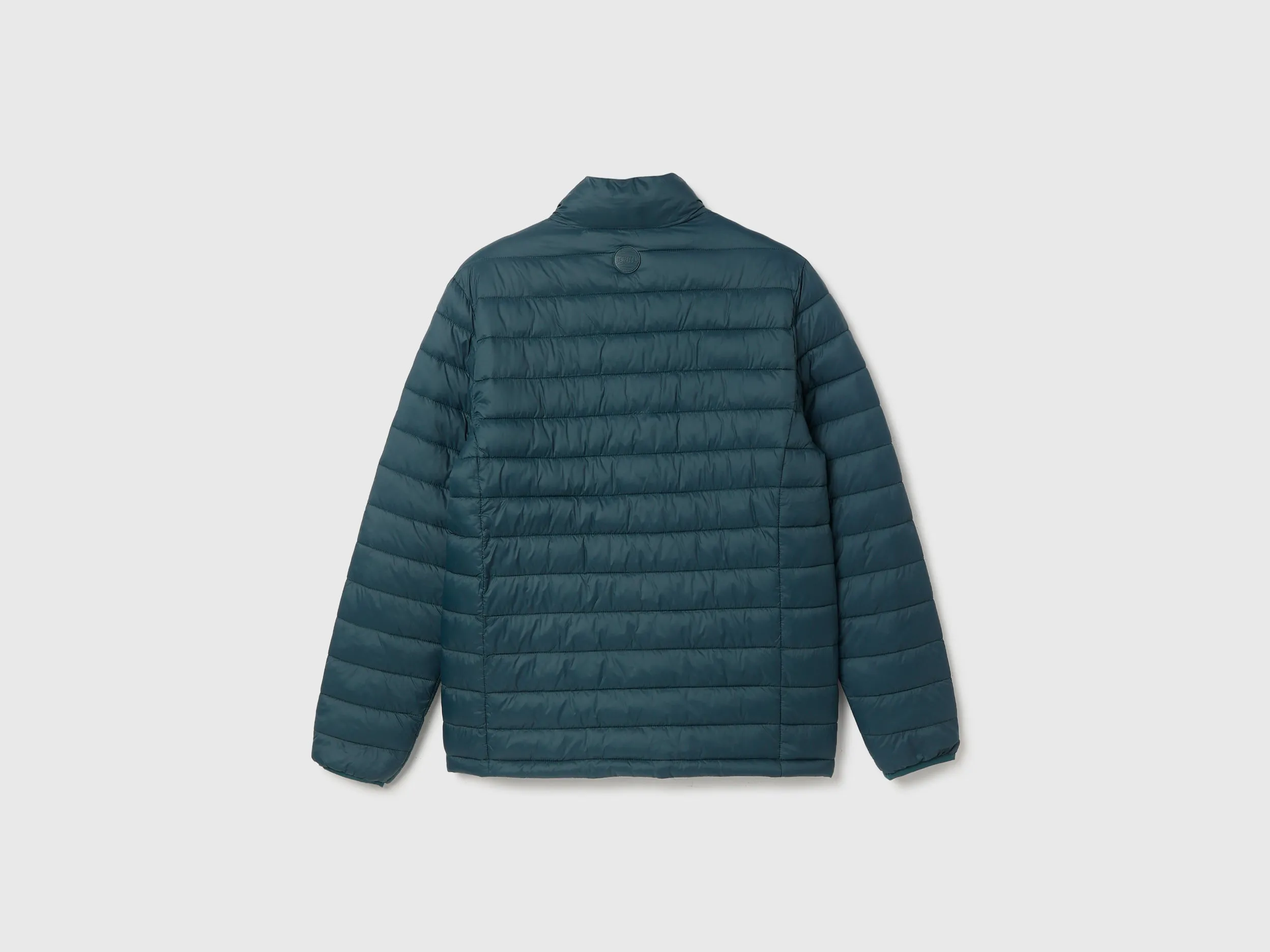 Regular Fit Mock Neck Solid Jacket