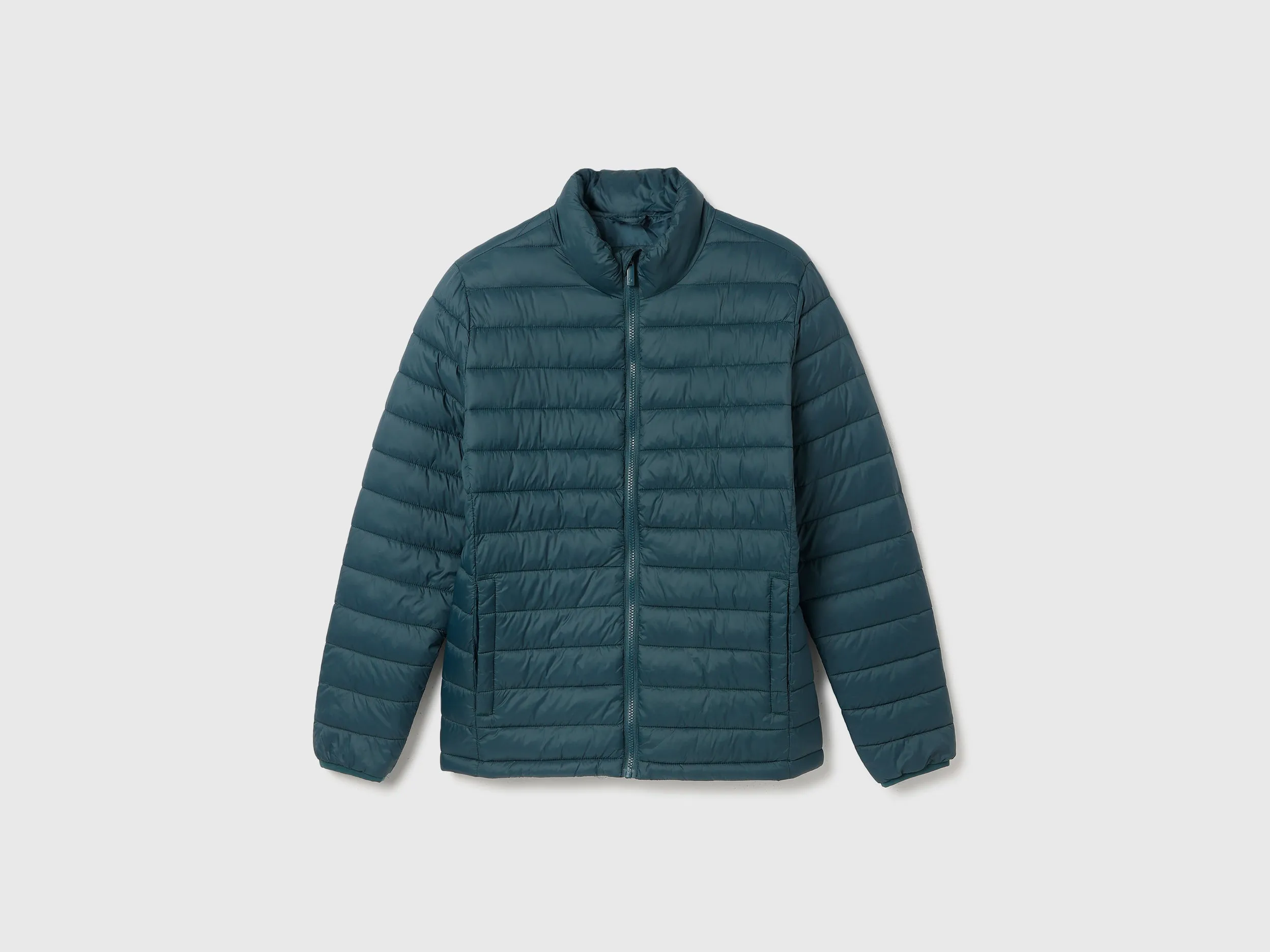 Regular Fit Mock Neck Solid Jacket