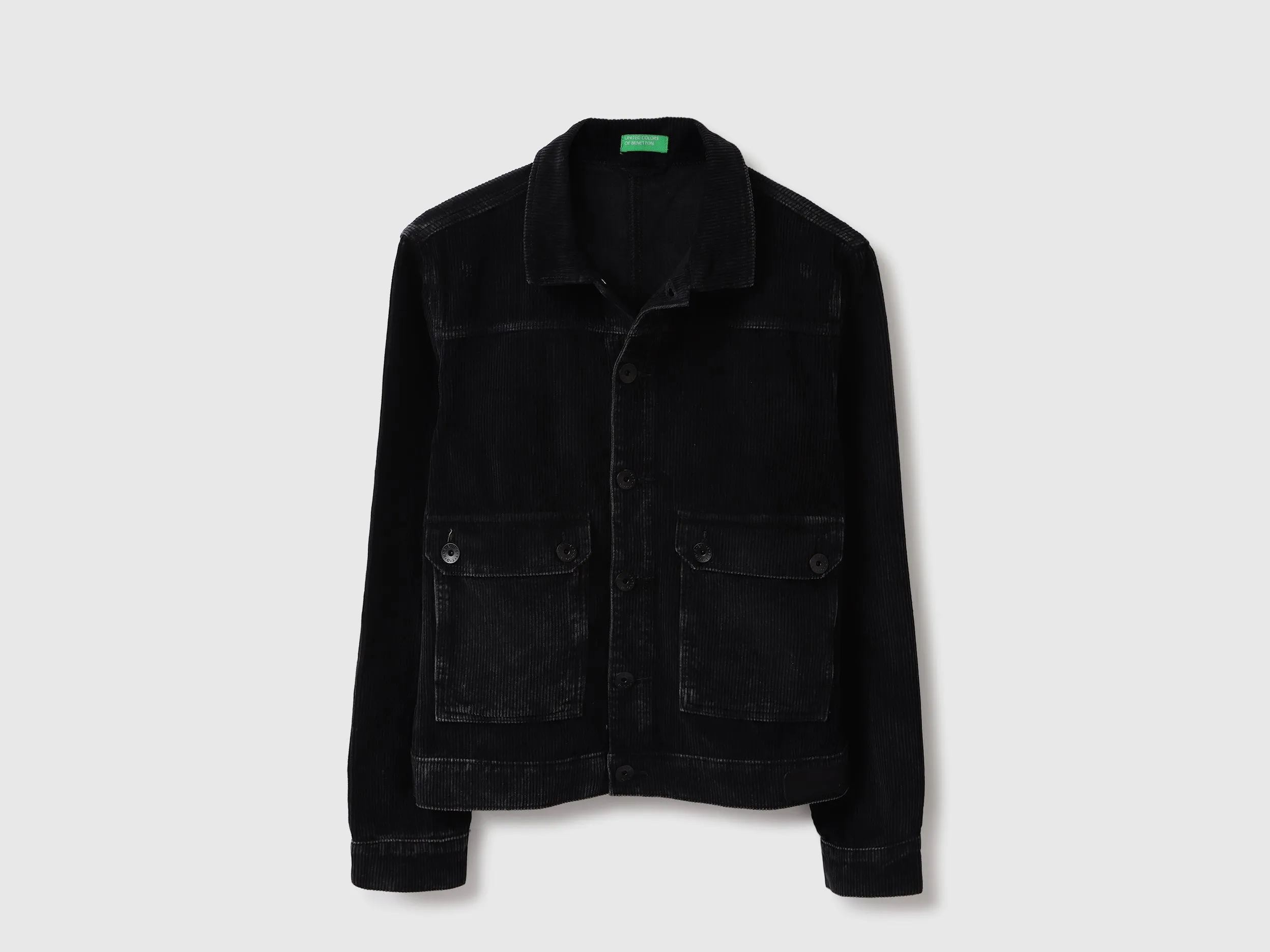 Regular Fit Spread Collar Textured Jacket