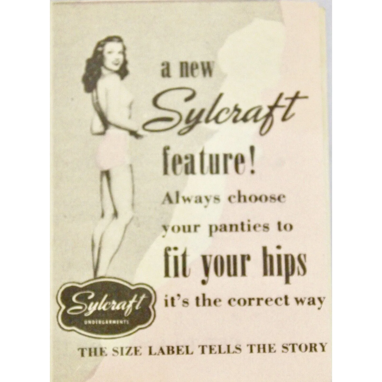 Retro 40s Stylecraft Panties Tea Rose Pink Rayon Pin-Up NOS Sz 5 Womens Briefs 2