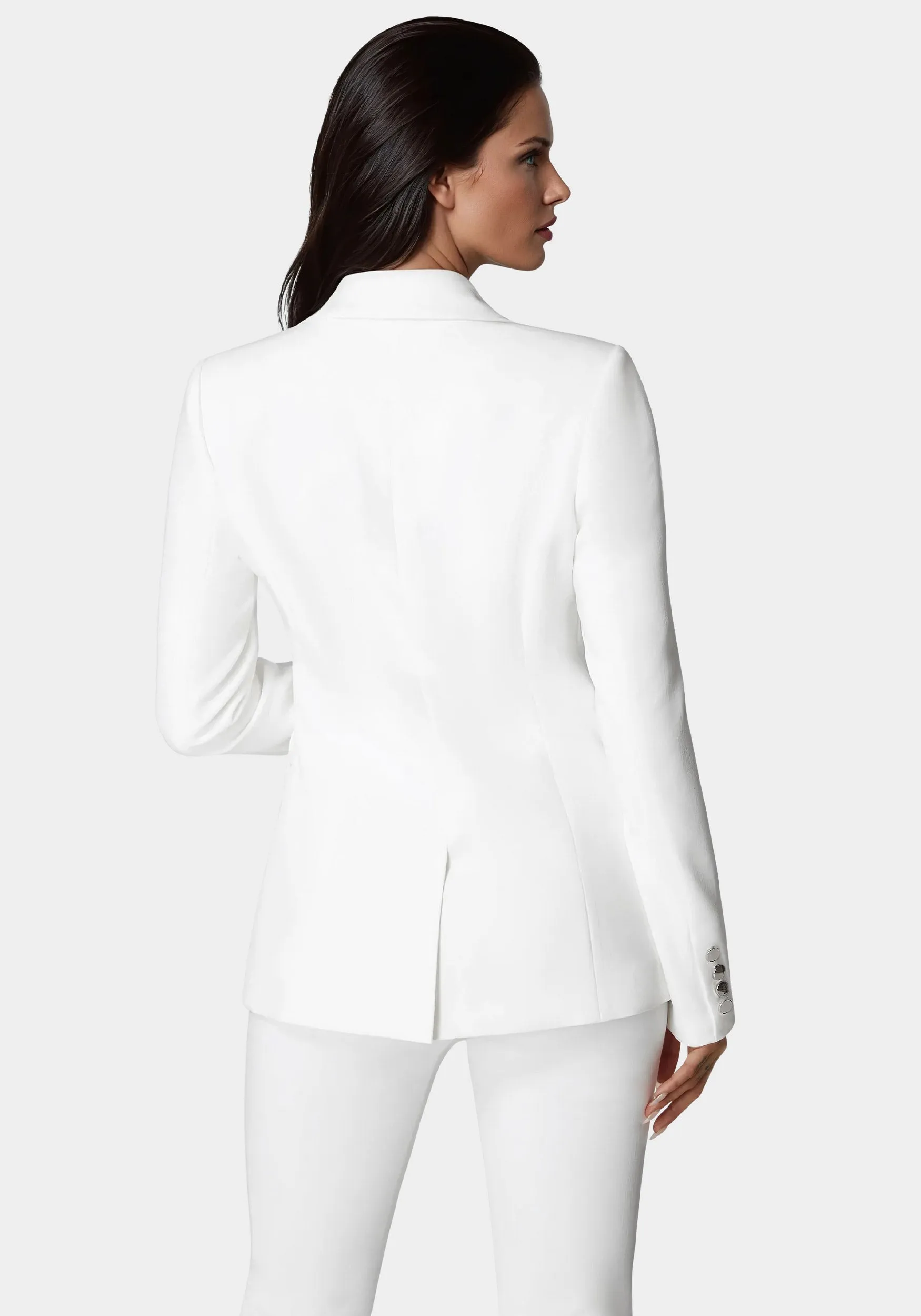 Rhinestone Fringe Tailored Blazer