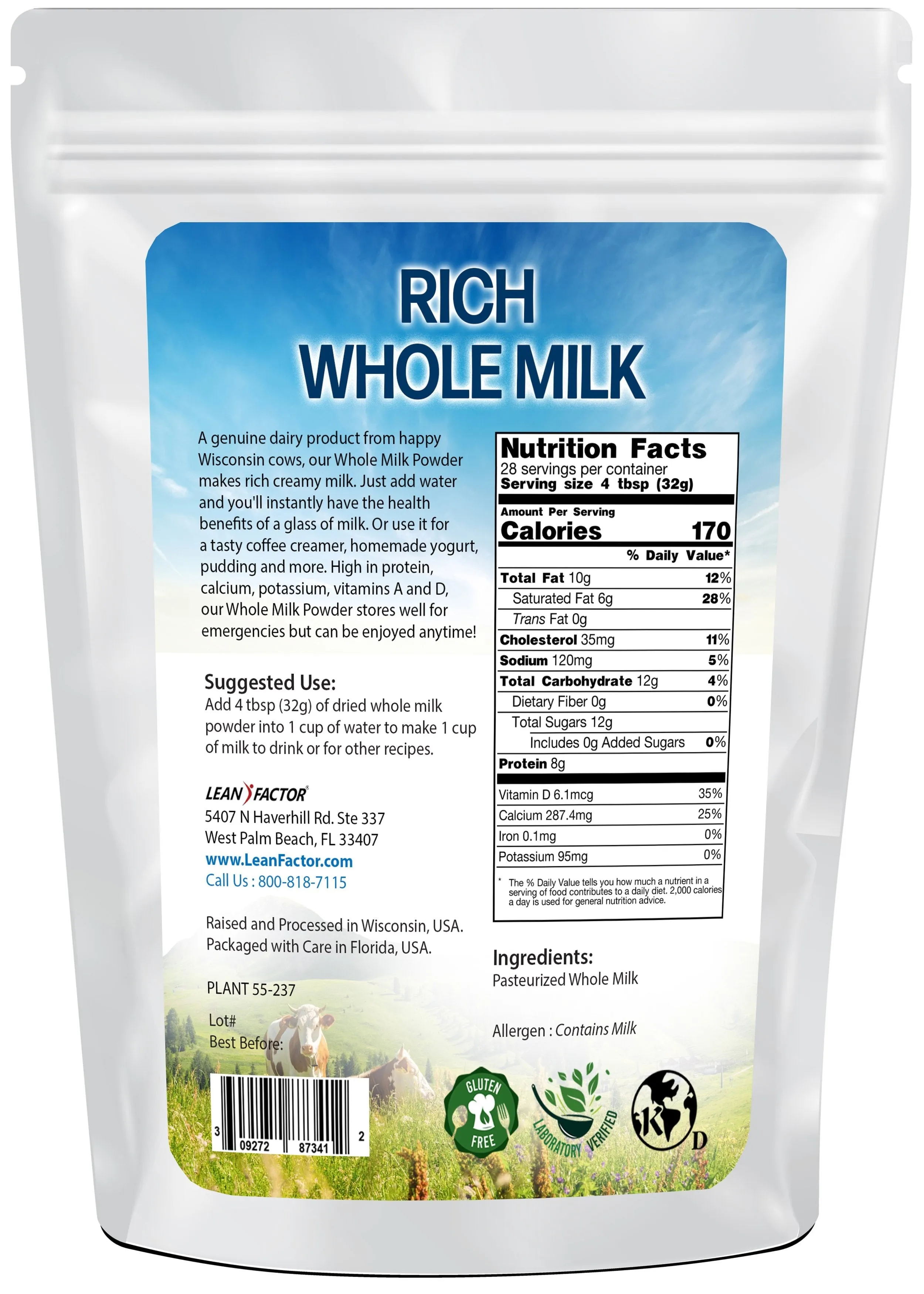 Rich Whole Milk Powder