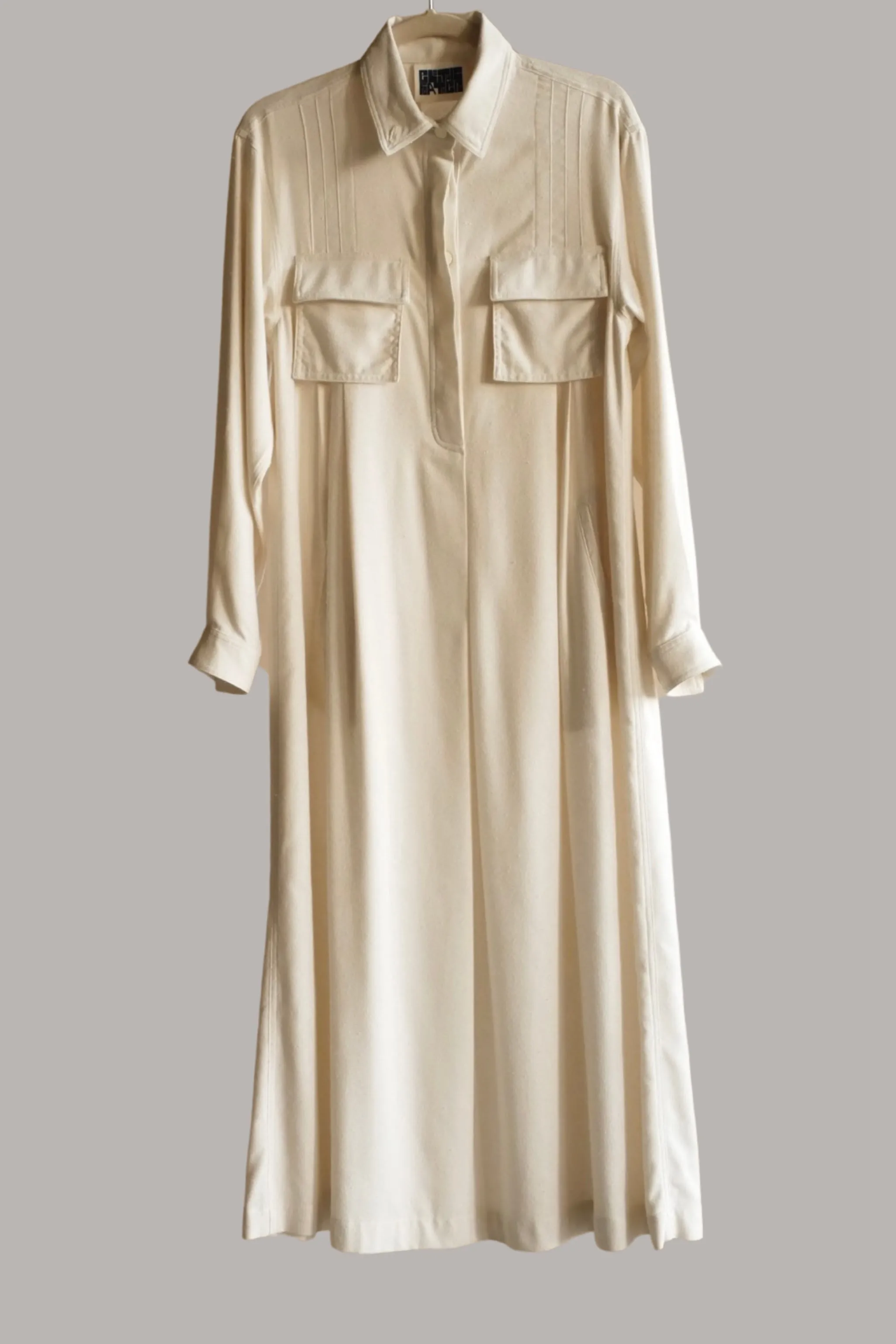 Riding Dress in Cream Raw Silk {Made to Order}