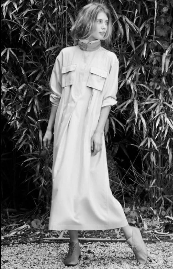 Riding Dress in Cream Raw Silk {Made to Order}