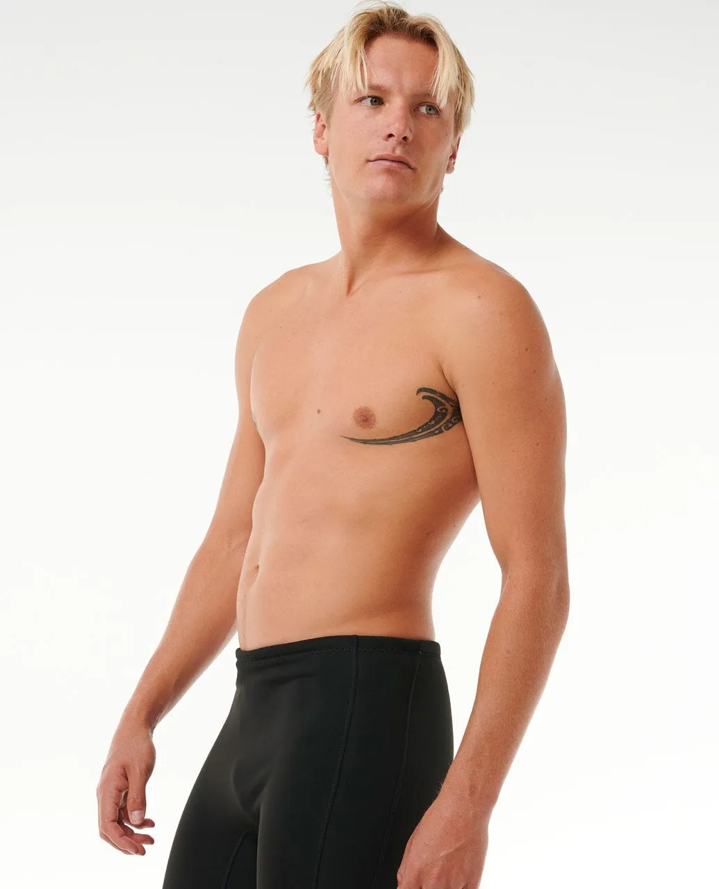 RIP CURL DAWN PATROL 1MM NEO SHORTS - BLACK