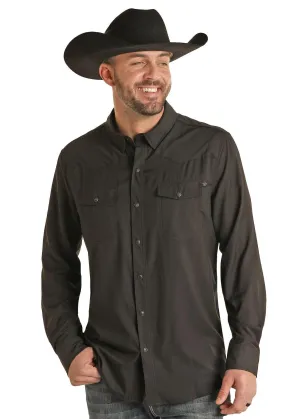 ROCK & ROLL MENS TEK WESTERN LONG SLEEVE