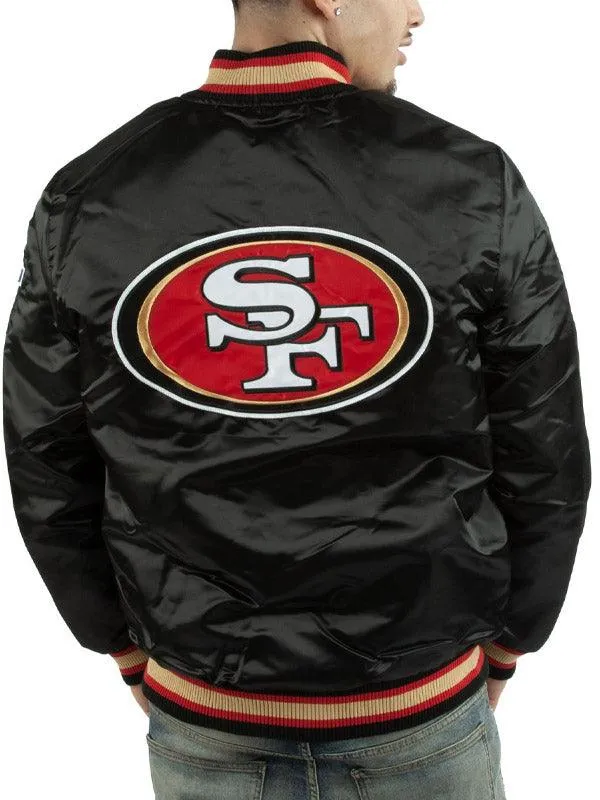 San Francisco 49ers Black Varsity Jacket