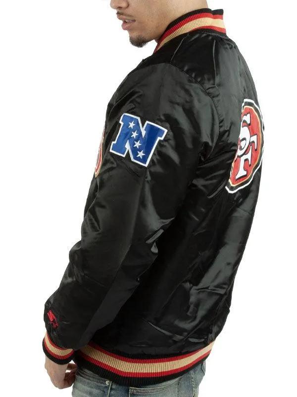 San Francisco 49ers Black Varsity Jacket