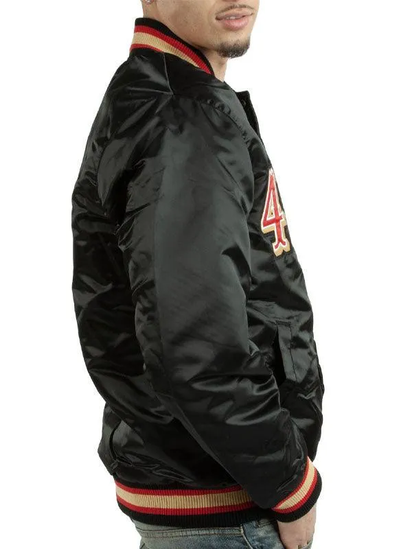 San Francisco 49ers Black Varsity Jacket