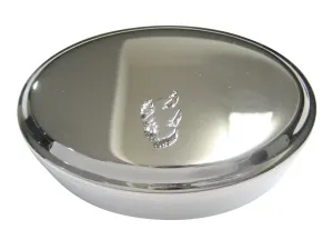 Scotland Map Shape Oval Trinket Jewelry Box