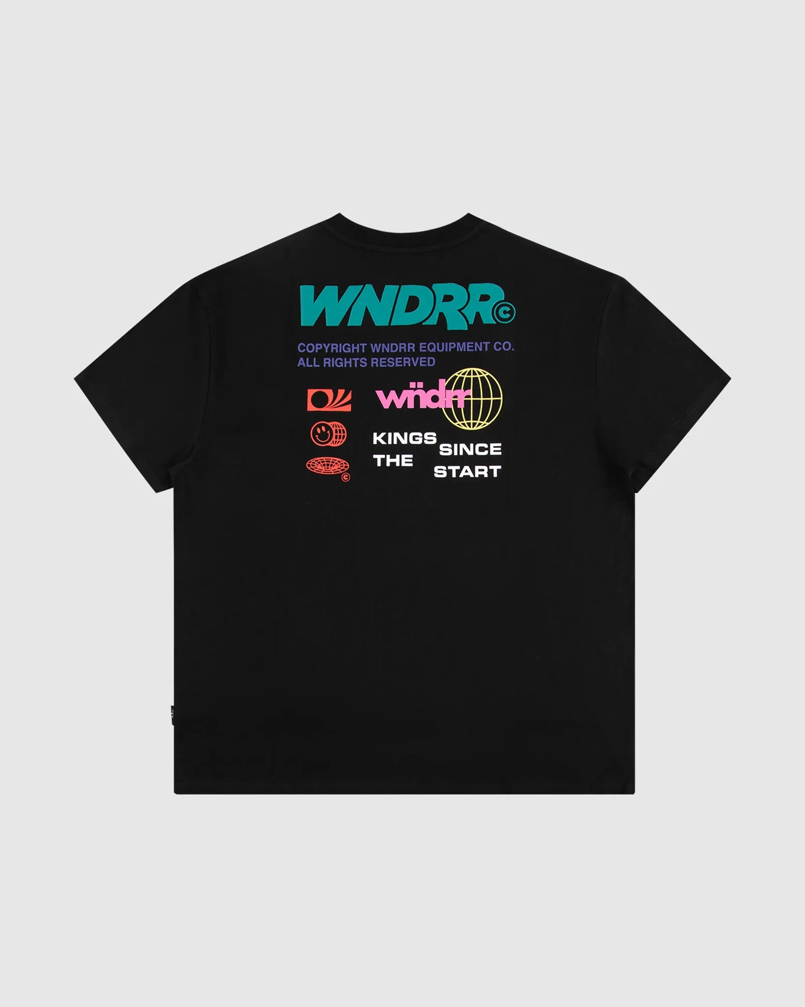 SCRAWL BOX FIT TEE - BLACK