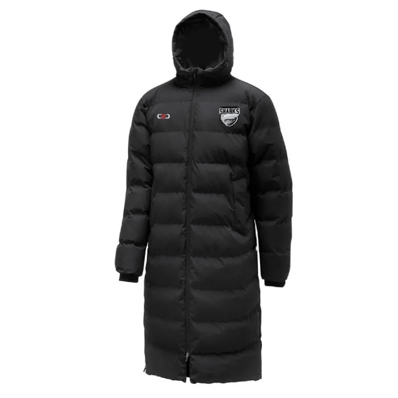 Sharks Basketball Premier Coaches Jackets Black