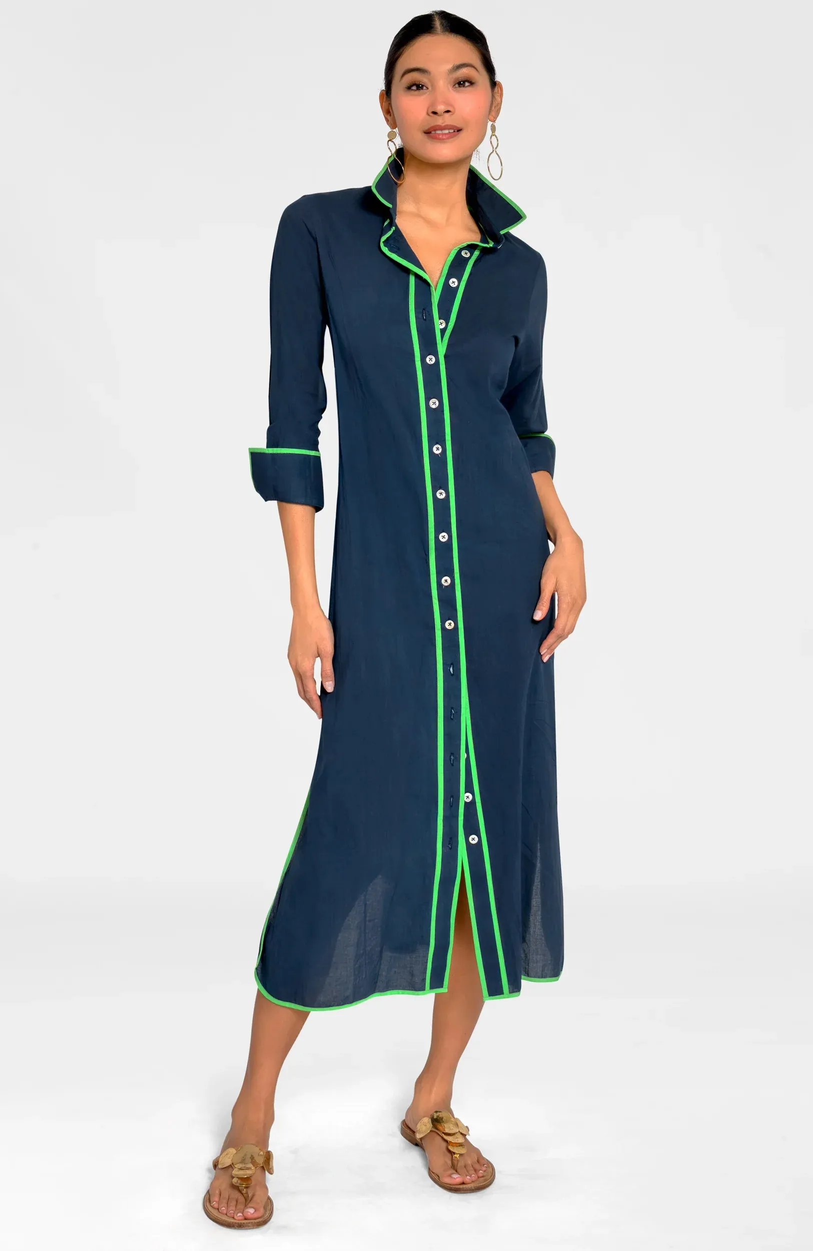 Shirt Tails Long Dress by Gretchen Scott