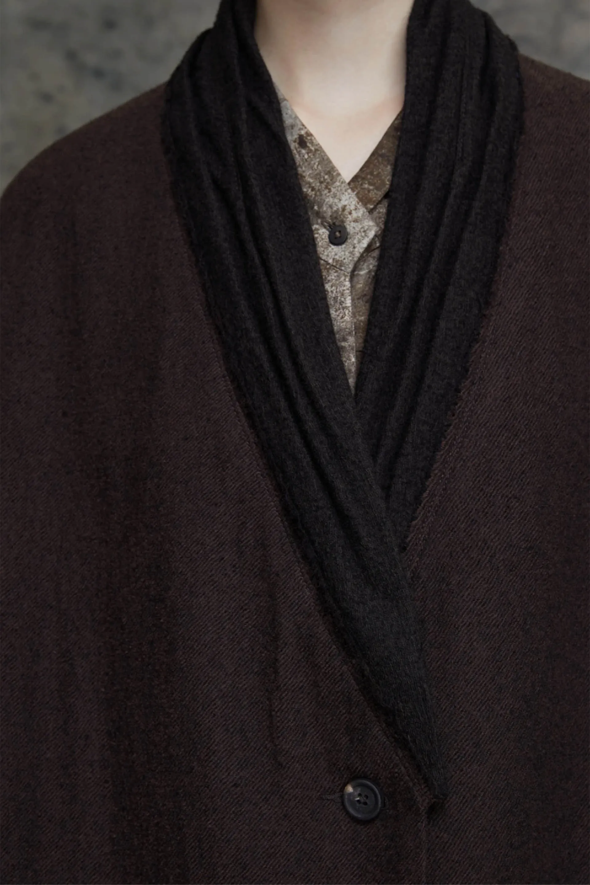 Single Button Loose Fit Coat