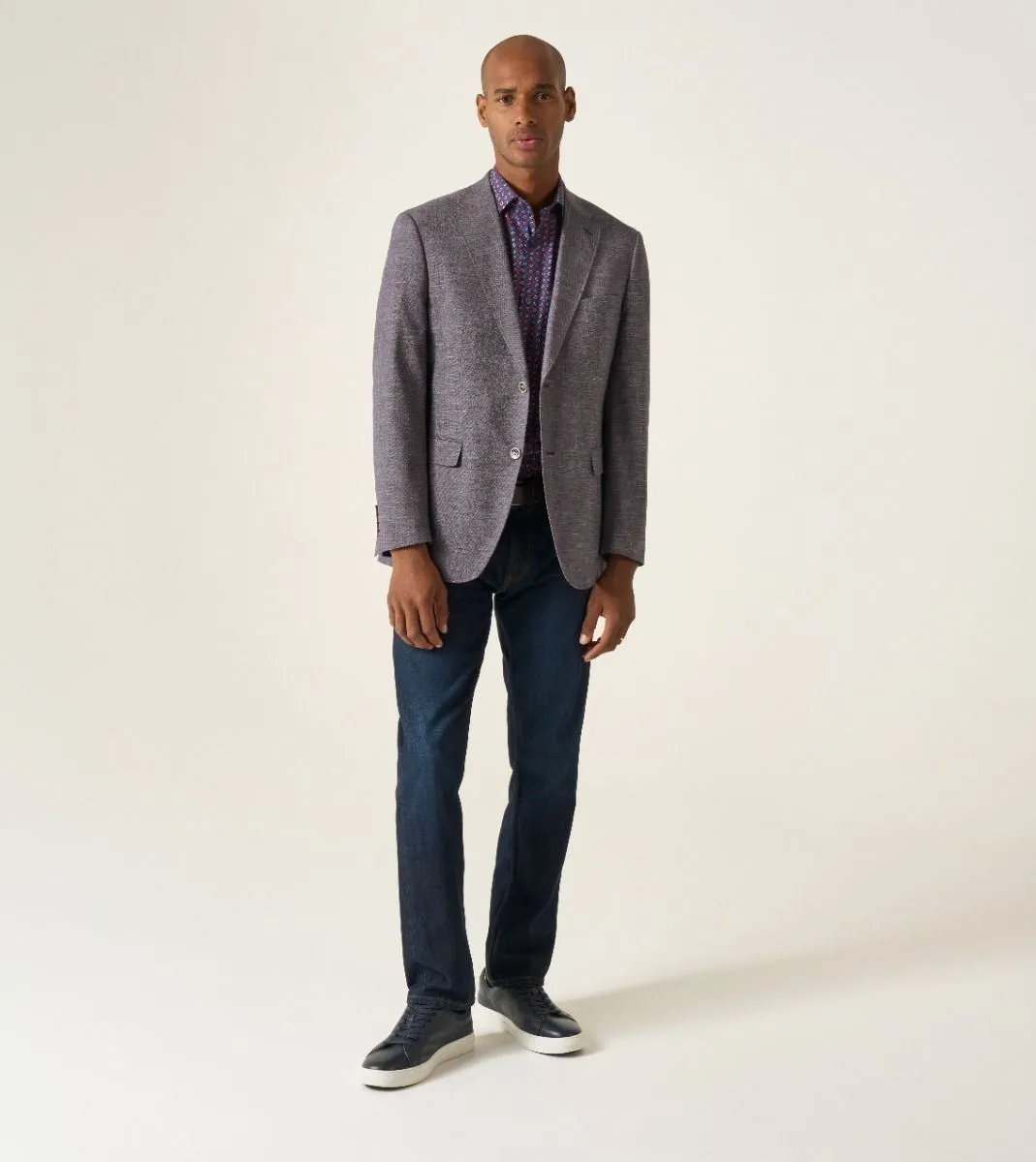 Skopes Tailored Fit Jamie Suit Jacket For Men in Berry Red, 36S-62L