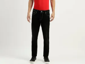 Solid Mid Rise Skinny Fit Jeans