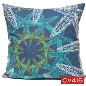 Starfish Suzani Pillow - Ocean