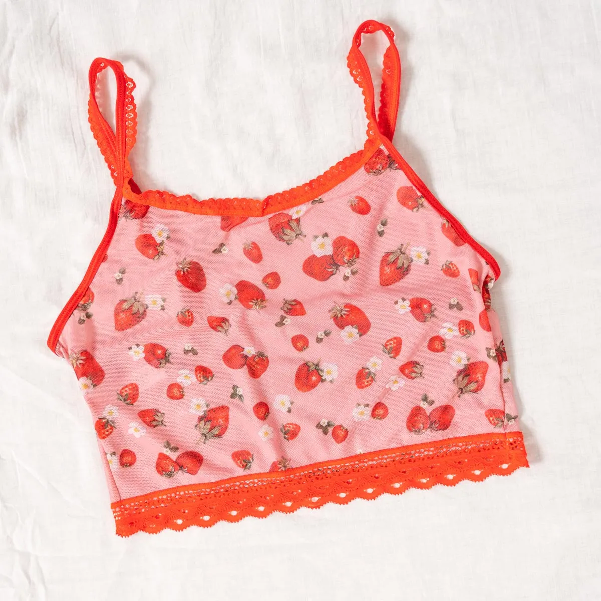 Strawberries & Cream Crop Cami