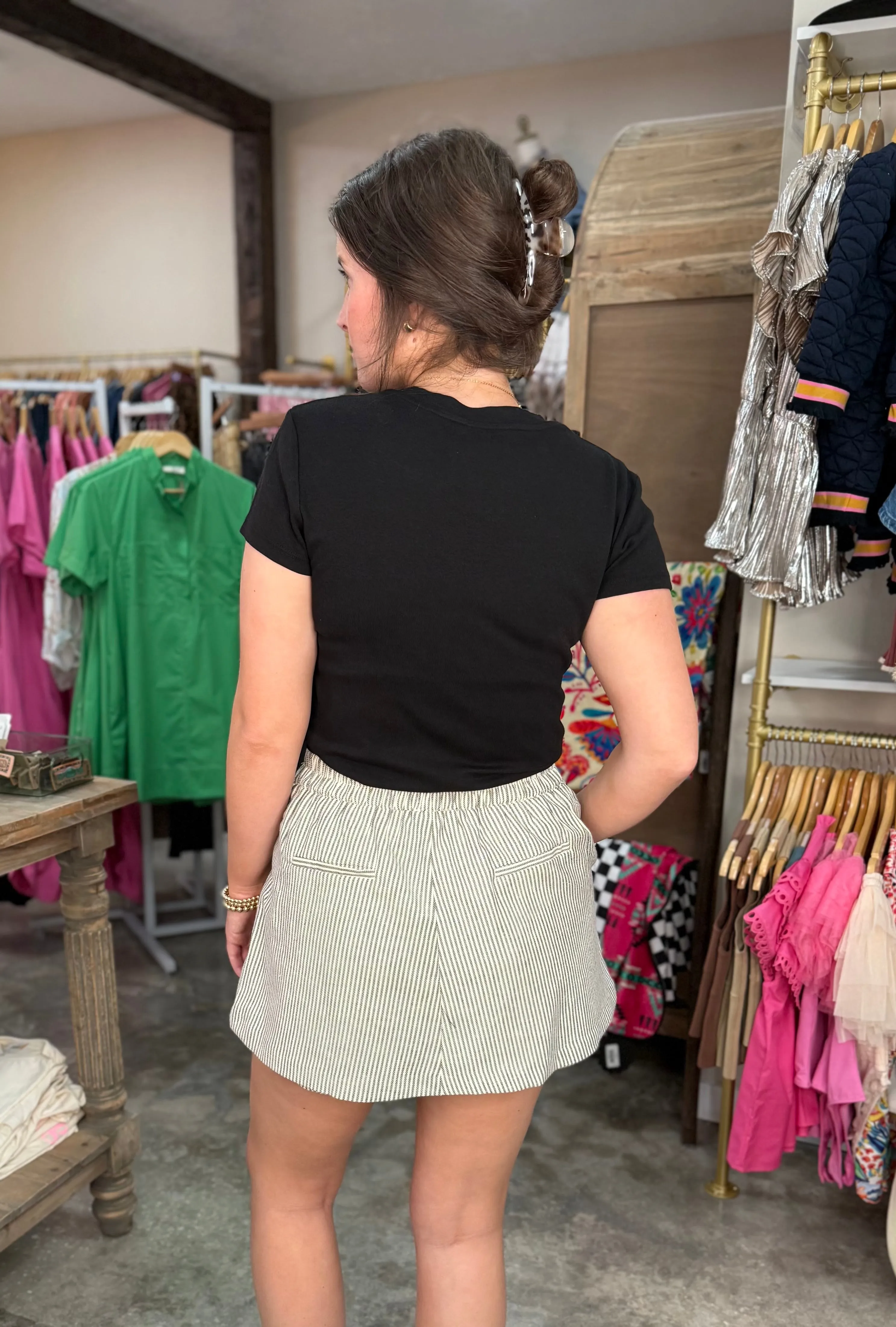 Striped Chic Skort