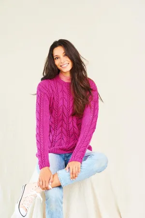 Stylecraft | Grace | Aran | 10016 Jumper & Cardigan Knitting Pattern